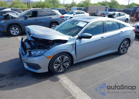 2017 Honda Civic Ex-L из США, поврежденный, VIN 2HGFC1F73HH642488